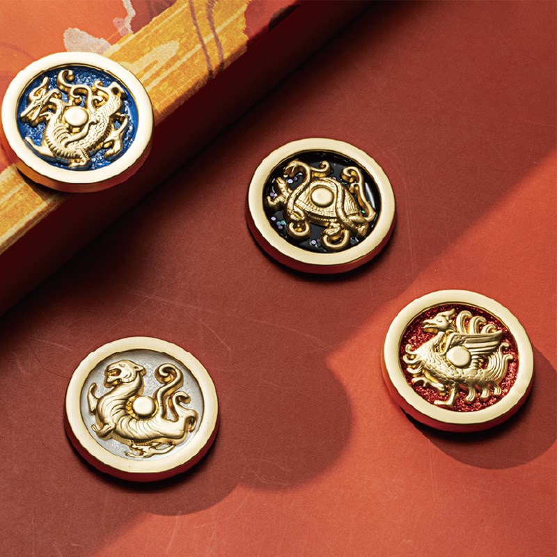 陕历博四神瓦当冰箱贴礼盒套装磁吸创意博物馆文创新年龙年礼物