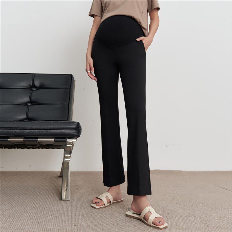 BELLYWEAR孕妇裤2024新款秋季外穿百搭通勤立体修身显瘦9分喇叭裤