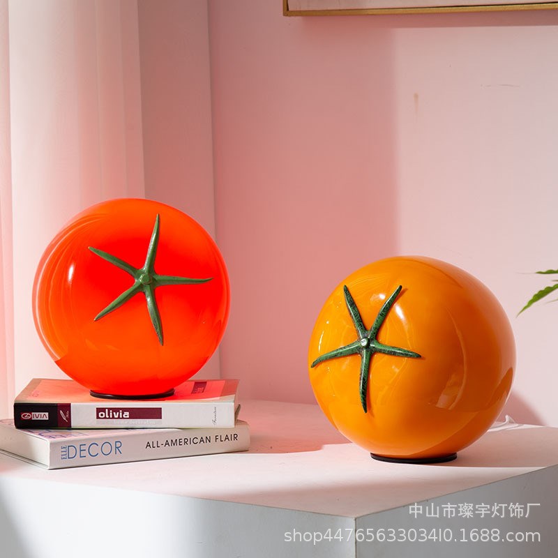 西红柿熟了创f意小夜灯卧室床头氛围番茄台灯装饰可爱礼物摆件灯