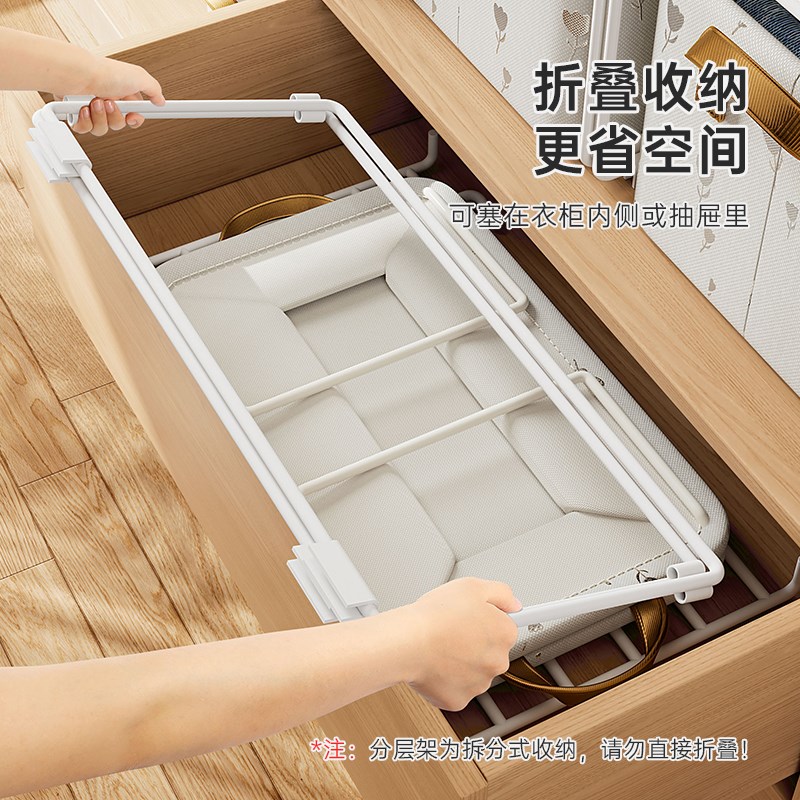 换季衣物裤子收纳筐衣柜装家用衣服整理盒折叠抽屉式分层神器储物