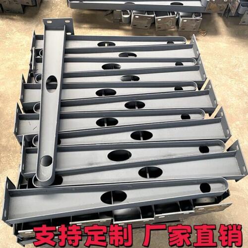 定制雨棚挑梁 碳钢喷塑牛腿 玻璃支架 H型钢雨棚梁 满焊T型钢