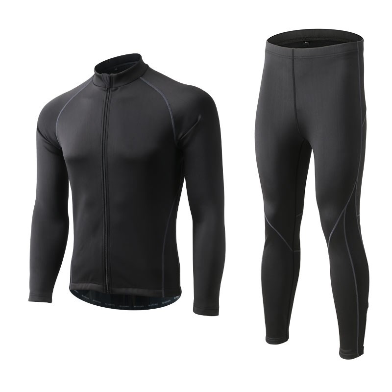 骑行服男速干透气冬季抓绒保暖内衣打底机车摩托车内胆防风寒外套