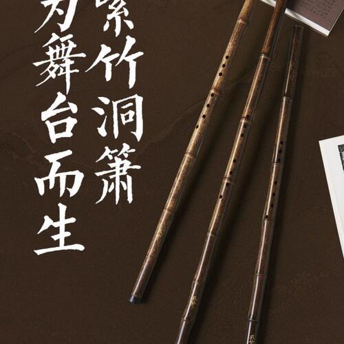 亦竹紫竹洞箫专业演奏级潇G高档F调初学零基础特级高端8孔萧乐器