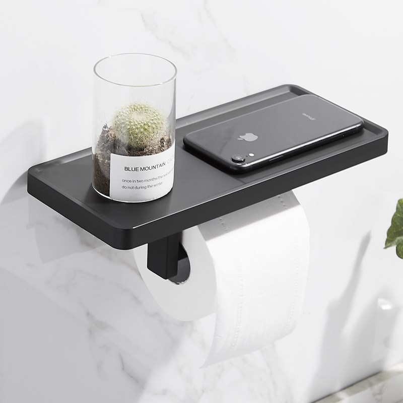 卫生间卷纸置物架 30q4不锈钢免打孔壁挂厕所纸巾架浴室洗手间纸