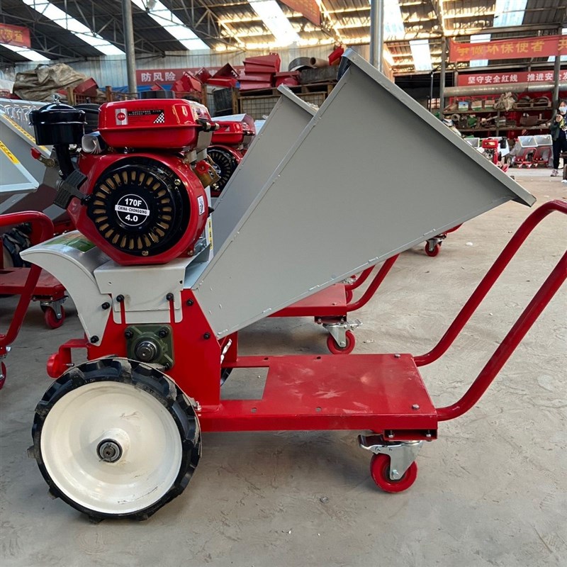 可携式铡草机柴g油机款汽油机秸秆树枝粉碎机园林果园修剪干 乾湿