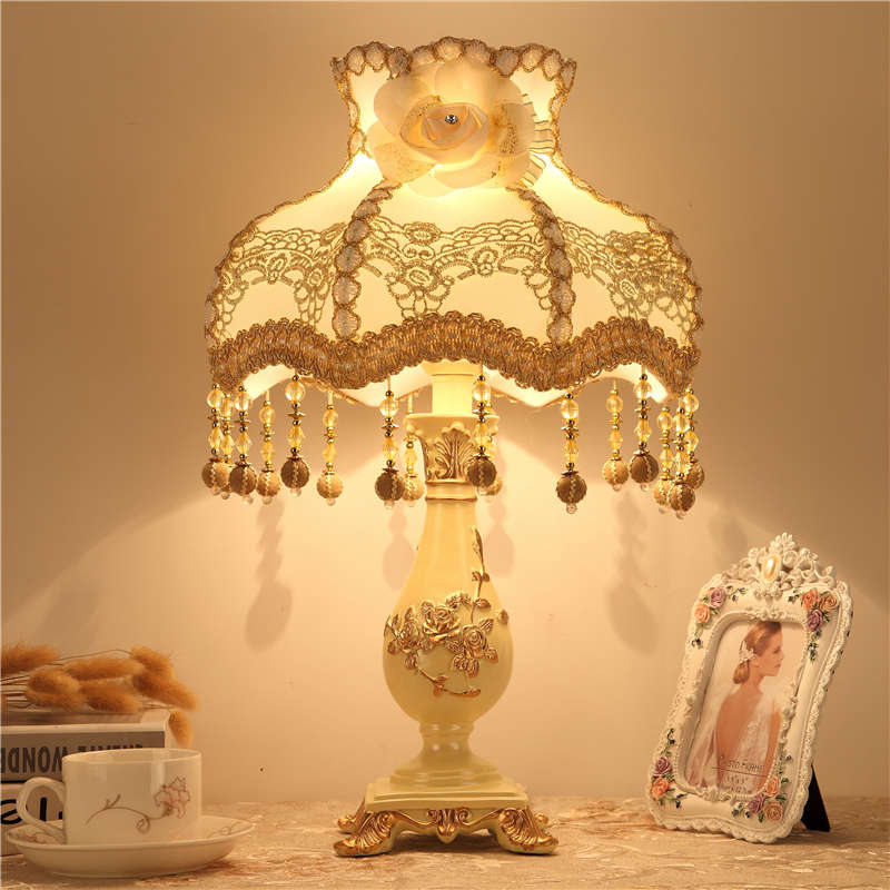 光创意现代房台灯浪漫j.北欧温馨床头灯陪嫁暖婚卧V室简约欧式 结