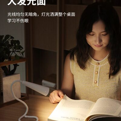 灯软管书桌小台灯宿舍床头灯阅读移动壁挂式学习便携大学生灯充电