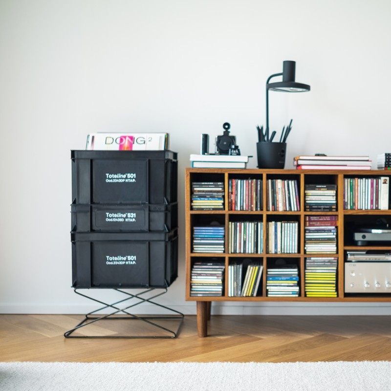 现货HTAP工业风收纳箱搭配组合柜E加厚塑料组合柜户外客厅移动轮