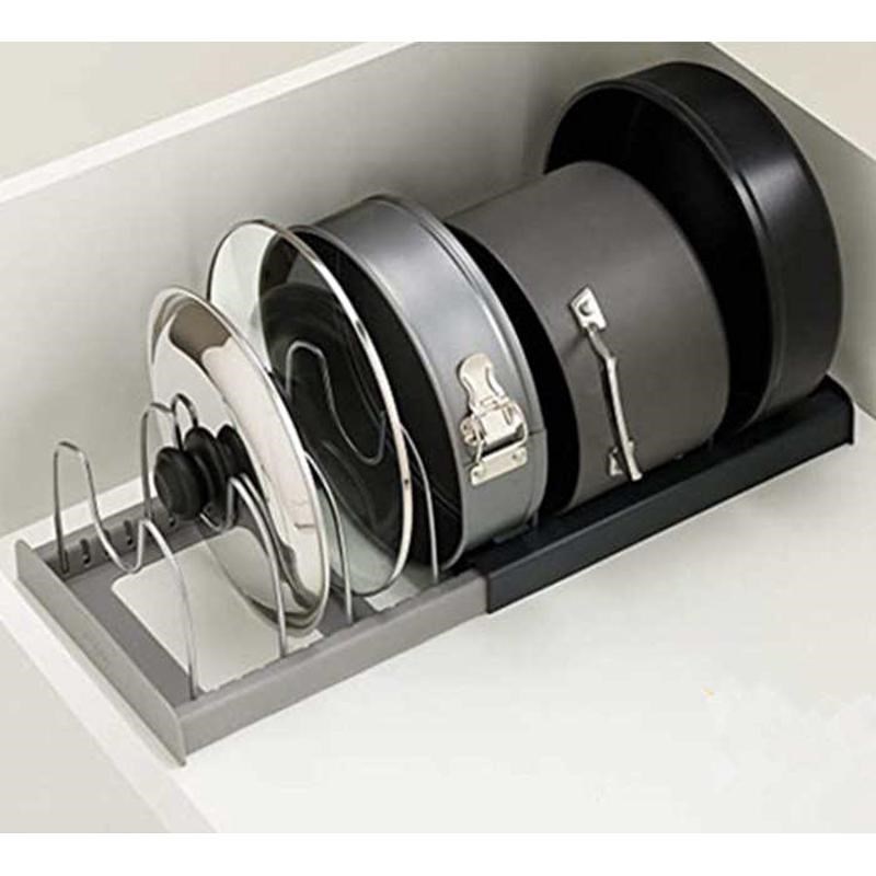 置碗盘扩展架砧板物具抽屉子厨具收纳锅可多功能锅盖.厨房伸缩架
