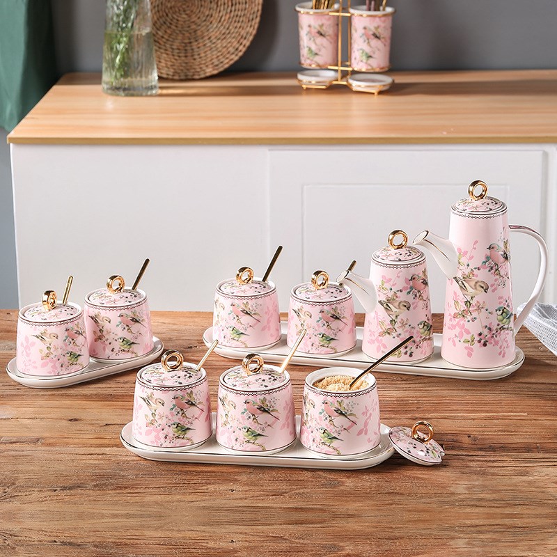 美道 陶瓷油壶防漏油瓶厨房家用不挂油调味料装酱油小.醋瓶大油罐