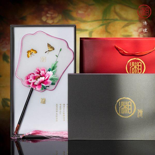 湘传礼湘绣真丝纯手工双面绣现代中式夏涼团扇湖南特色工艺礼品,居家布艺,湘绣,淘宝优惠券,粉丝福利购,淘宝优惠卷