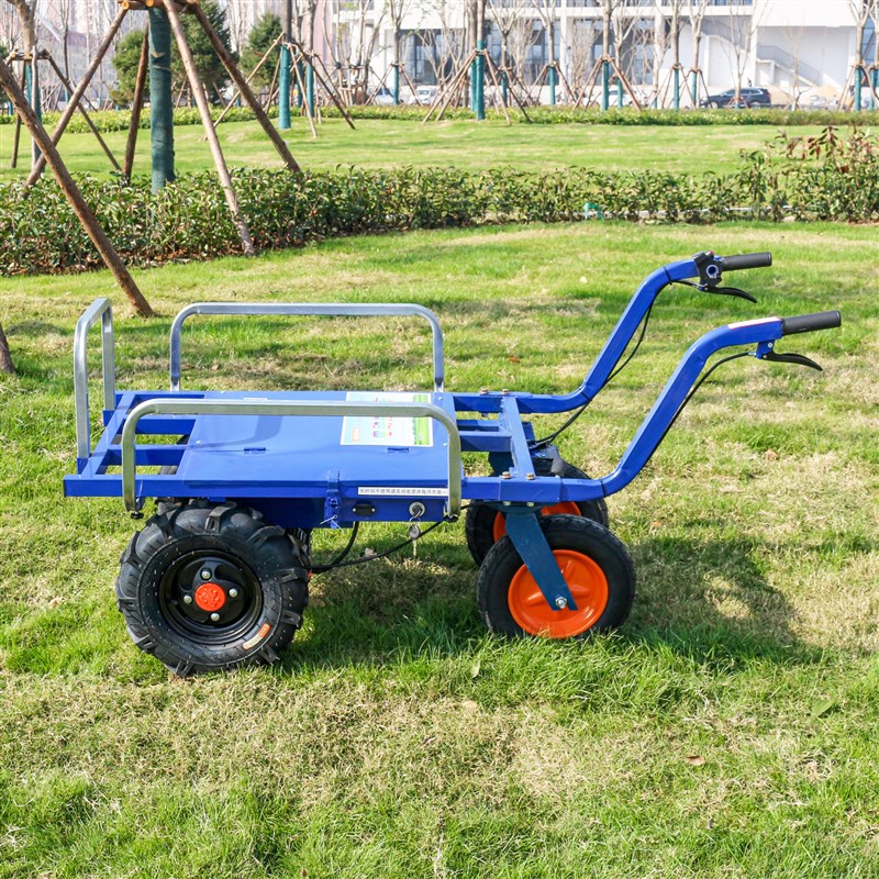 电动鸡公车果园爬坡农用s四轮手推车家用养殖种植工地搬运小推粪