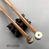 浙派丁新春亲师傅95寸16方18方拆房老料玉竹鼓型和尚头折扇 收藏