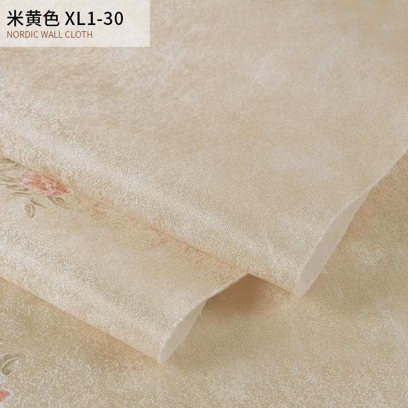 高档提花无c缝墙布家用壁纸现代简约全屋卧室客厅背景墙田园壁布