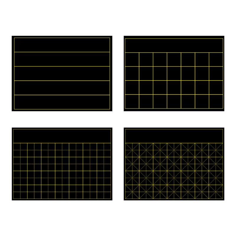 教学磁性书法练字格黑板贴七言古诗词句教师田字格米字格口字格磁