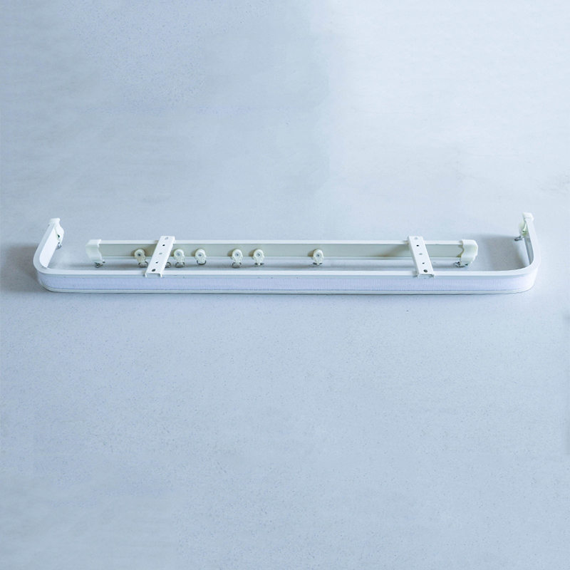 定制窗帘纱帘弯轨加厚铝合金纳米消音静音滑轨单双导轨顶侧装飘窗