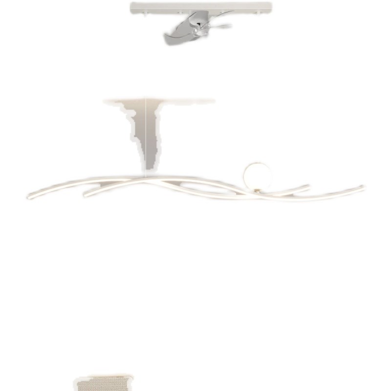 风扇灯节能直流变频现代简约个性创意LED家用餐厅灯吊扇一体灯具