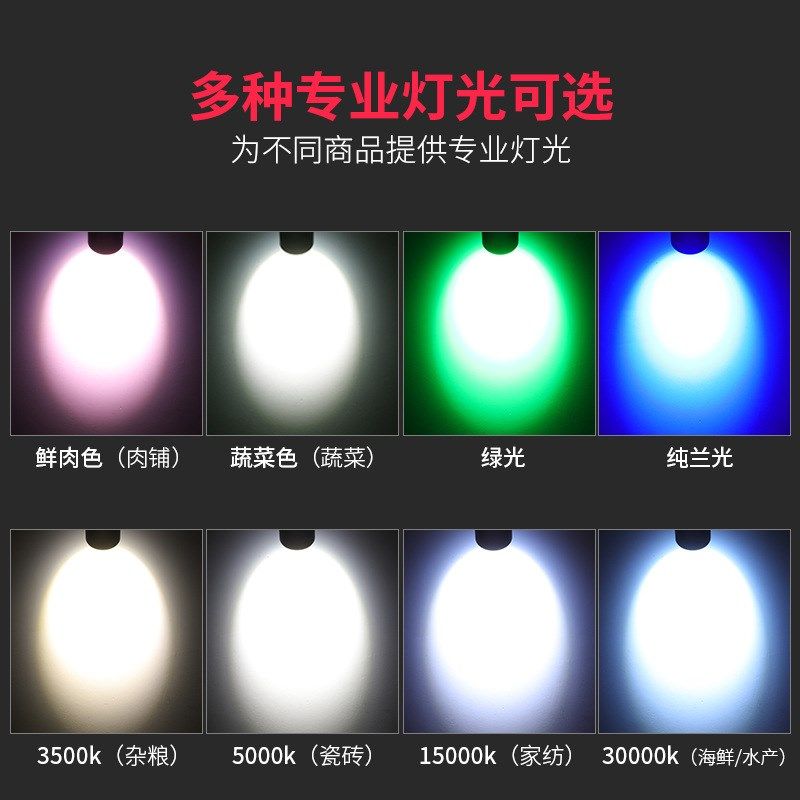 水果灯led生鲜灯猪肉鲜肉射灯超市专用轨道灯蔬菜卤熟食海鲜商场,家装灯饰光源,生鲜灯,淘宝优惠券,粉丝福利购,淘宝优惠卷