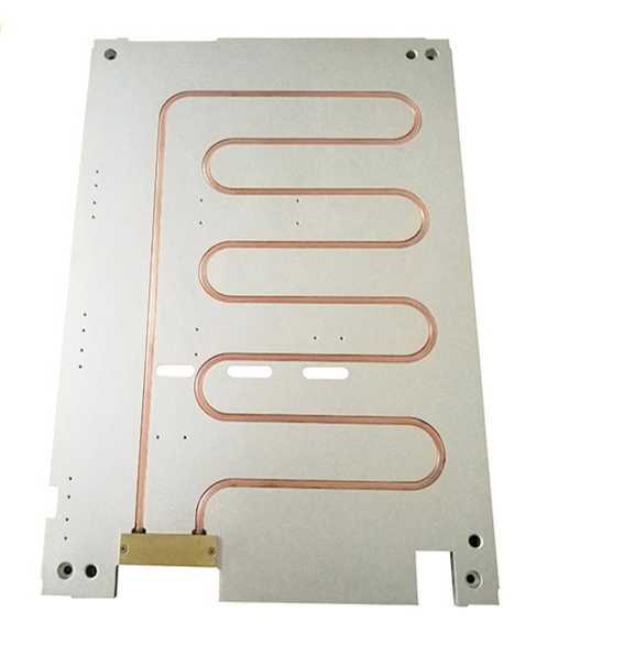 变频器散热器大功率埋铜管水冷板电子元件导热板厂家直销非标定制