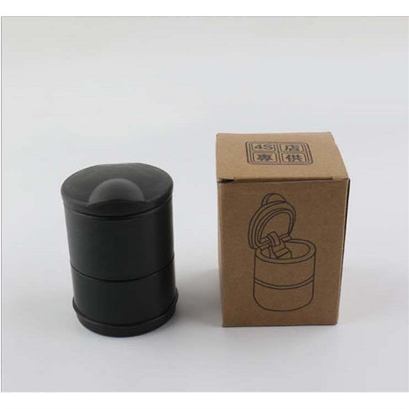 4S烟灰缸 车载烟灰缸多功能带LED灯创意车内用耐高温汽车烟灰缸定