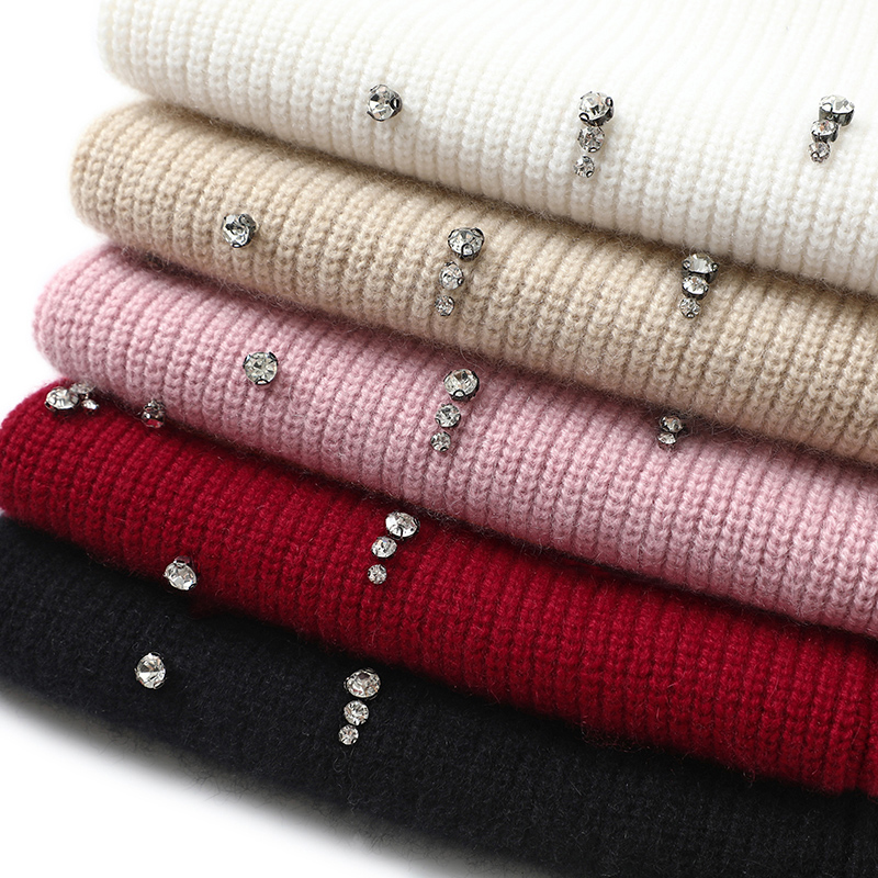 耀眼感拉满!星空钻~加厚山羊绒衫女V领纯羊绒毛衣套头针织衫宽松