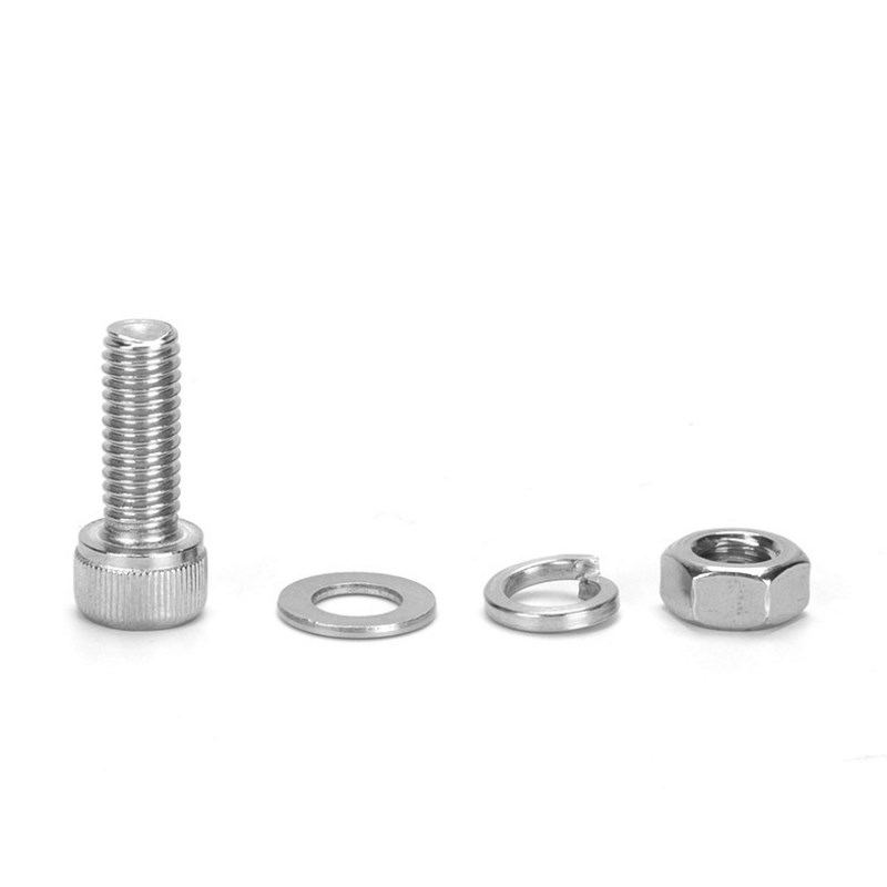 M6M8M10M12M16 316不锈钢圆柱头内六角螺丝螺母套装杯头螺栓A4-70