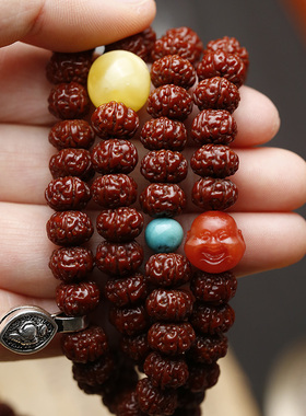 金刚菩提子手串男女配饰原创佛珠108颗手链机刷包浆成品精品文玩