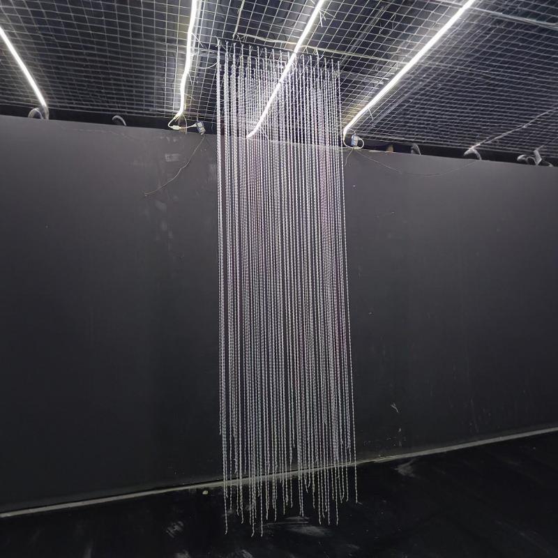 婚礼堂吊顶装饰亚克力珠帘路引挂件婚庆道具水晶舞台背景布置珠链