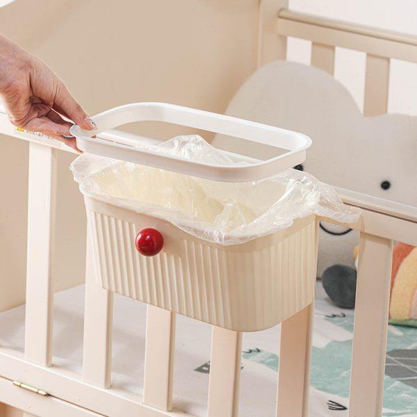 壁挂收纳盒奶白收纳筐家用推车小挂篮宿舍床边置物架厨房杂物挂篮,收纳整理,壁式收纳盒,淘宝优惠券,粉丝福利购,淘宝优惠卷