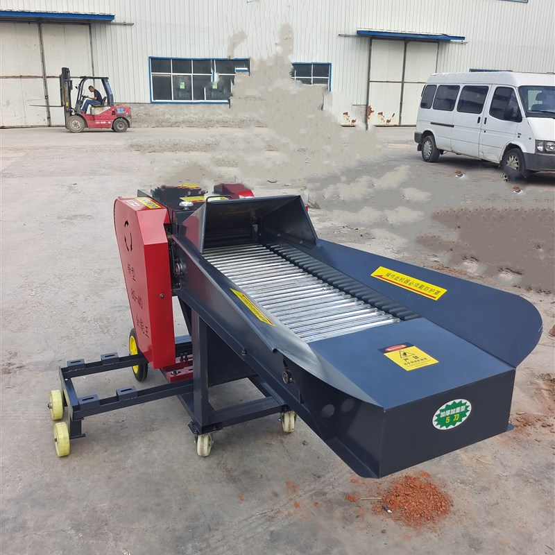 汽油款铡草机新款家用p牛羊养殖秸秆粉碎切草机汽油机款铡草揉丝