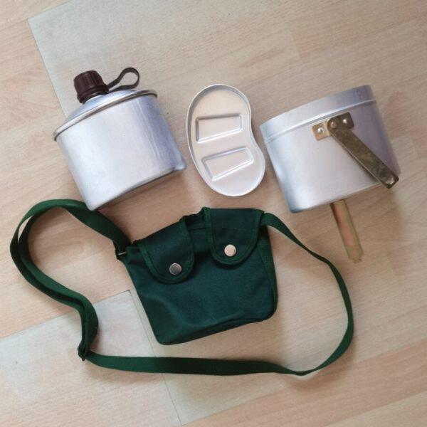 78式水壶饭盒多功能不保温老铝制户外登山3522厂旅游野炊直饮包邮