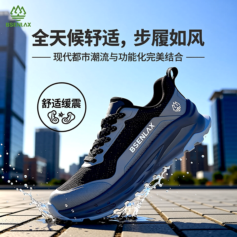 BSENLAX柏森莱新款男款徒步鞋户外越野跑鞋舒适缓震防滑耐磨防水,户外/登山/野营/旅行用品,沙滩鞋/凉鞋/拖鞋,淘宝优惠券,粉丝福利购,淘宝优惠卷