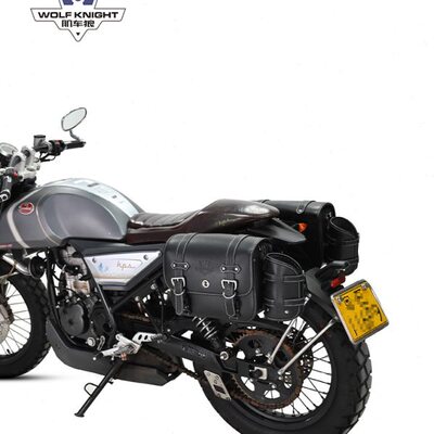 肌车狼 适用阿普利亚CR150 边包侧边包复古边箱改装头盔包防水快