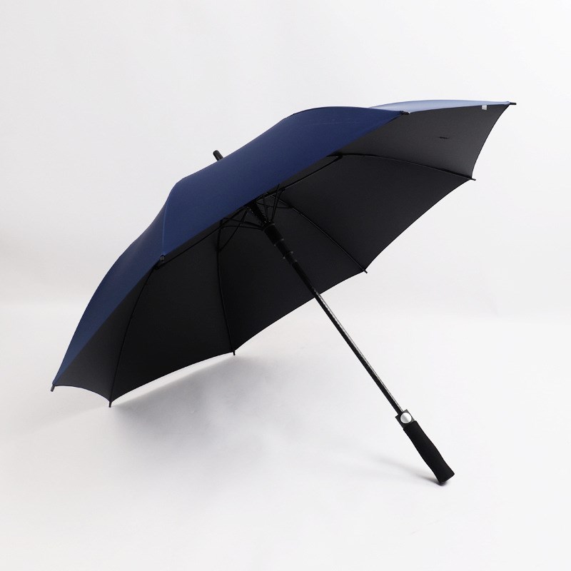 34寸150cm长柄m雨伞三人直柄单层黑胶8骨加固广告伞印logo高尔夫