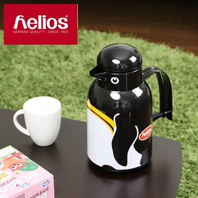 德国进口Helios动物保温瓶熊1L卡通保温壶 玻璃内胆 超长时间保温