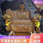 西藏纯手工藏银香炉香薰炉家居摆件老物件仅此两尊