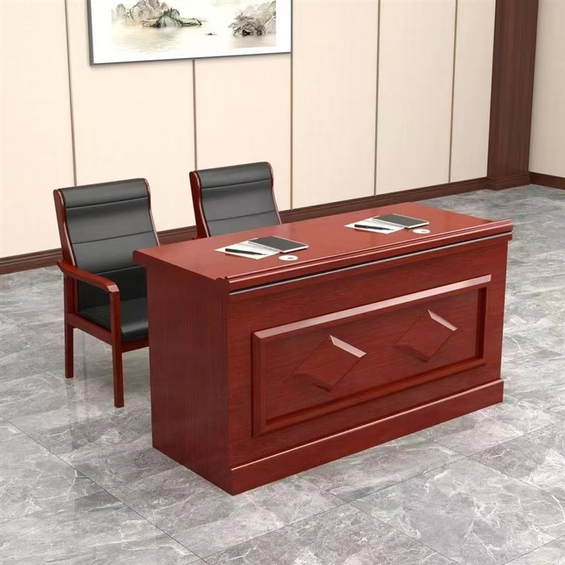 主席台会议室会议桌桌椅组合油漆培训木皮发言会W议实木演讲台