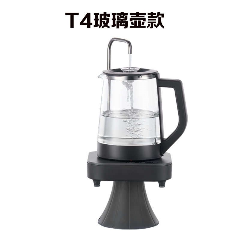 桶装水电动抽水器加热壶饮水机抽水加热一体机玻S璃壶不锈钢壶抽