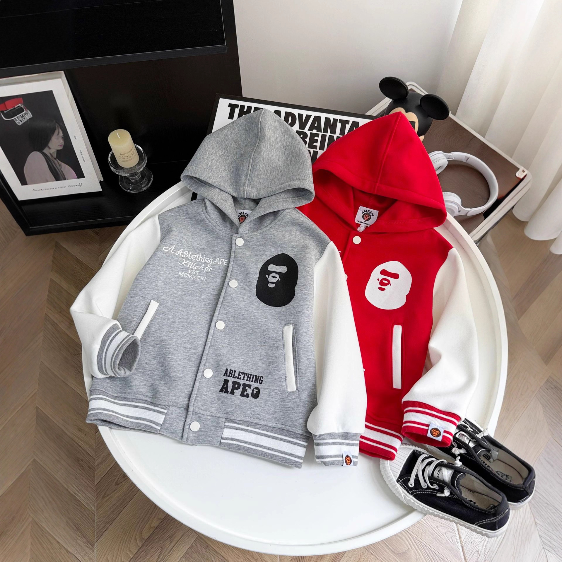 秋装长袖棒球服外套男女童女宝新款大童运动外套春秋韩版可爱