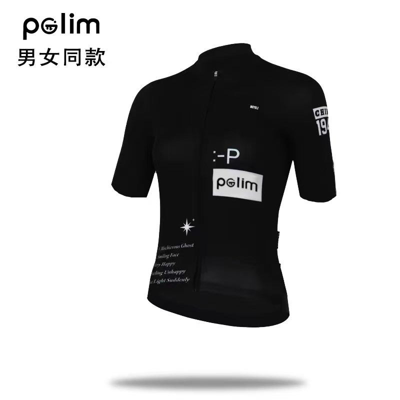 PAS短袖山地自行车骑行服修身英伦风机车服骑行服公路车男女同款