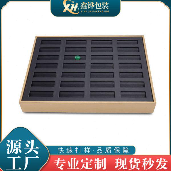 柜台垫布首饰展示托盘戒指蛋面裸石盘子金属收纳空盘精品金色盘