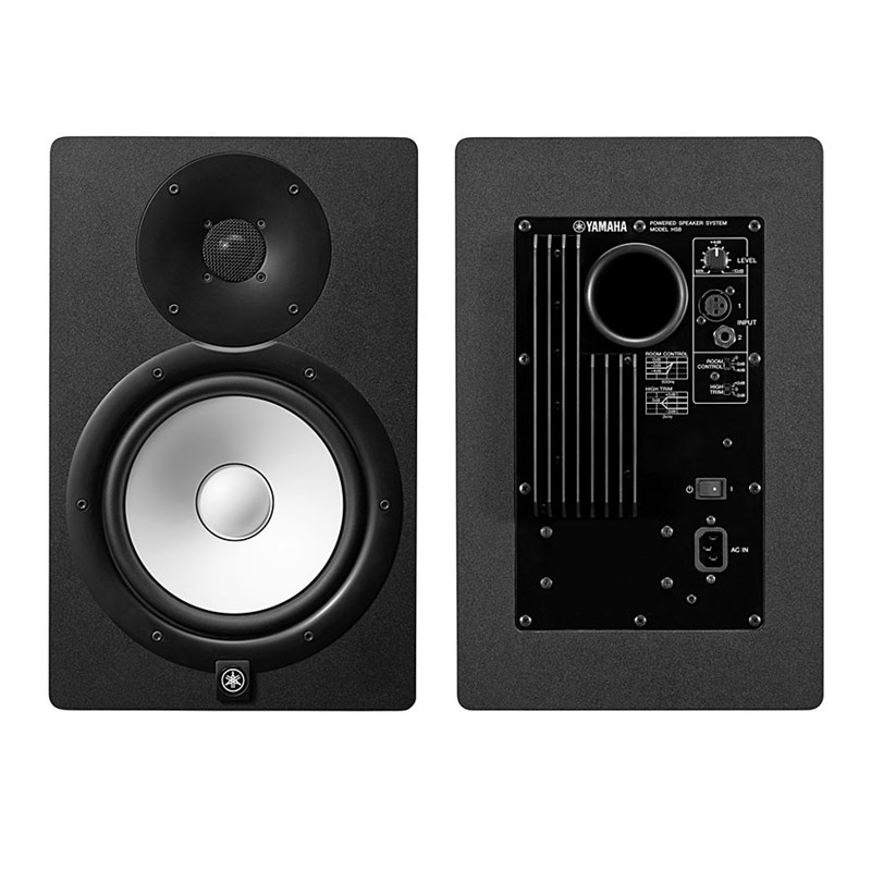 YAMAHA/雅马哈 HS5 HS7 HS8S工作室录音棚音响有源音箱白盆
