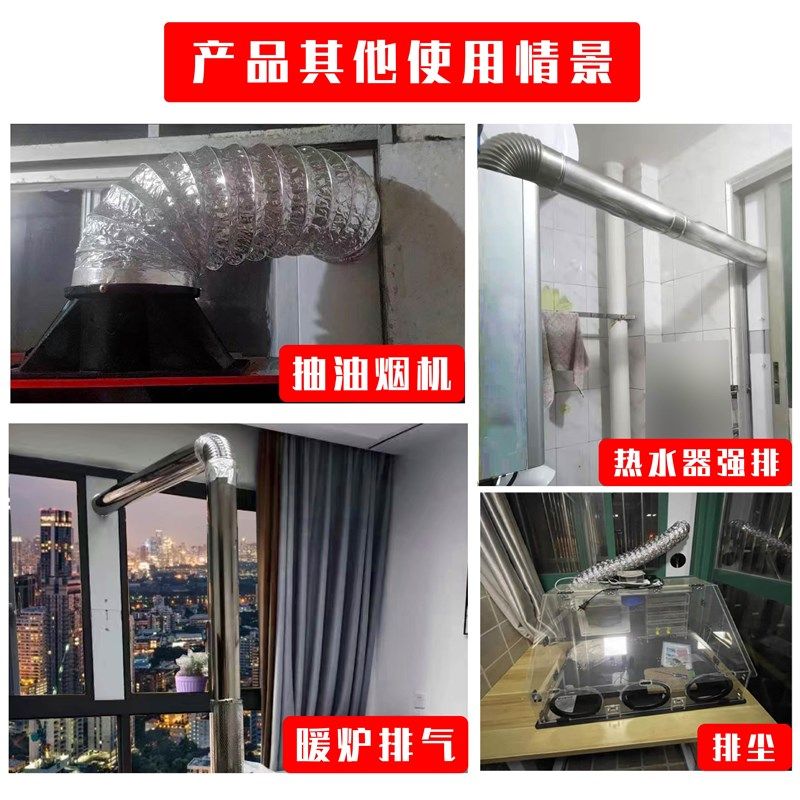 移动空调窗户挡板伸缩连接板排热管排风管抽油烟机排烟管接口配件