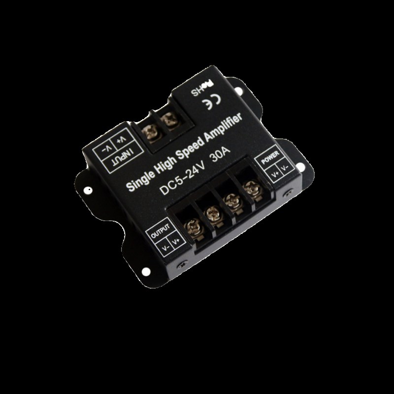 12V24vLED单色LED灯带功率放大器增大器同步灯条灯箱模组发光字