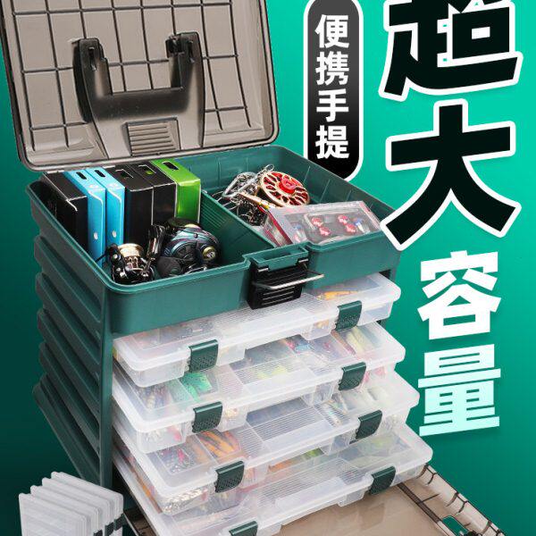 哈斯达路亚钓箱可坐多功能加厚防摔工具箱收纳箱手提便携路亚饵箱