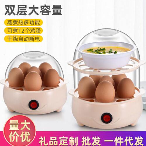 蒸蛋器自动断电家用多功能防干烧煮鸡蛋羹机迷你早餐神器2023新款