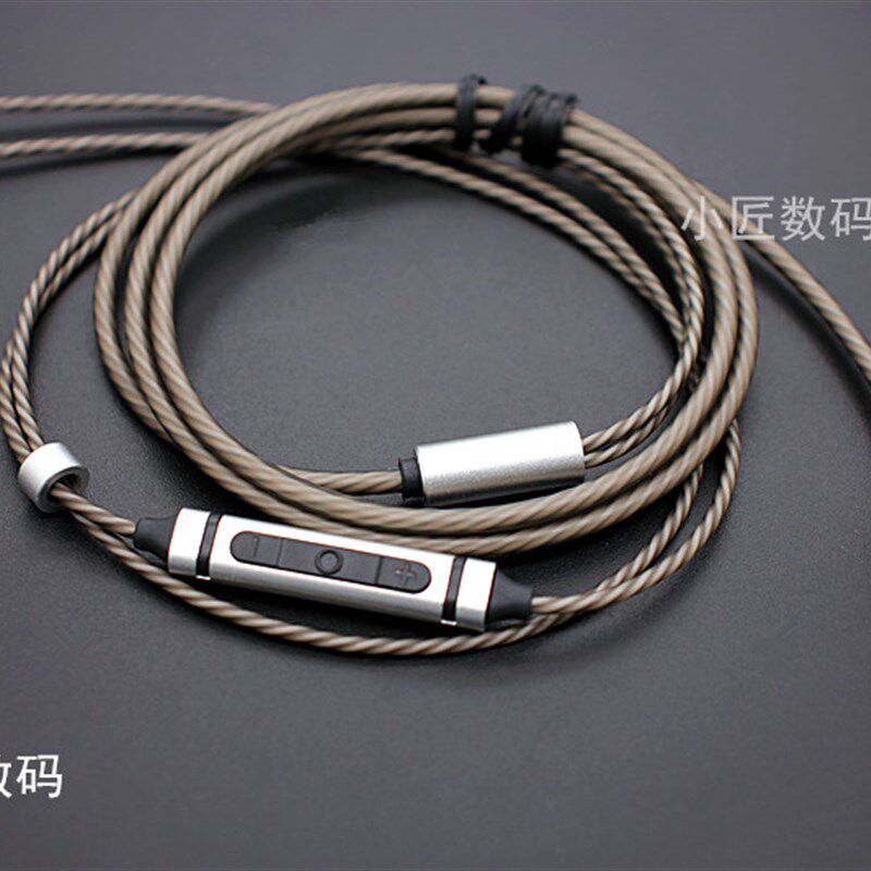 32芯高品质耳机线材 diy耳机维修 三按键发烧升级耳机换线 耳机线