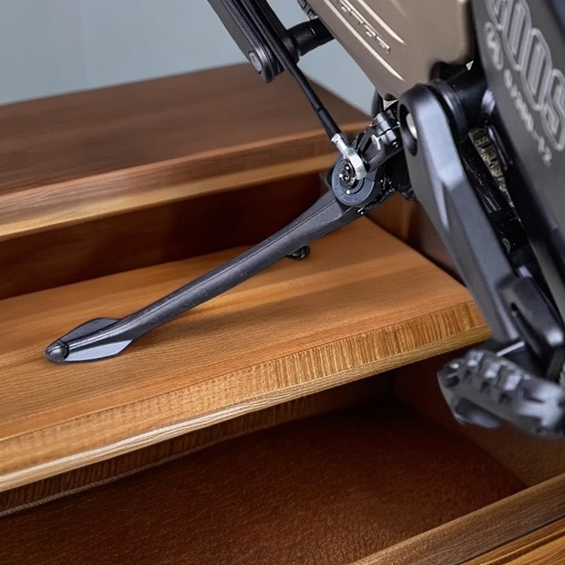 钱江闪300单撑站脚摩托车边撑侧梯QJ300-12小脚撑闪350三脚架配件