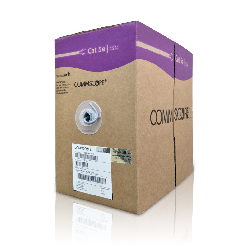 康普超五类网线无氧铜CS24超5类双绞线网络线高速电脑宽带线网线