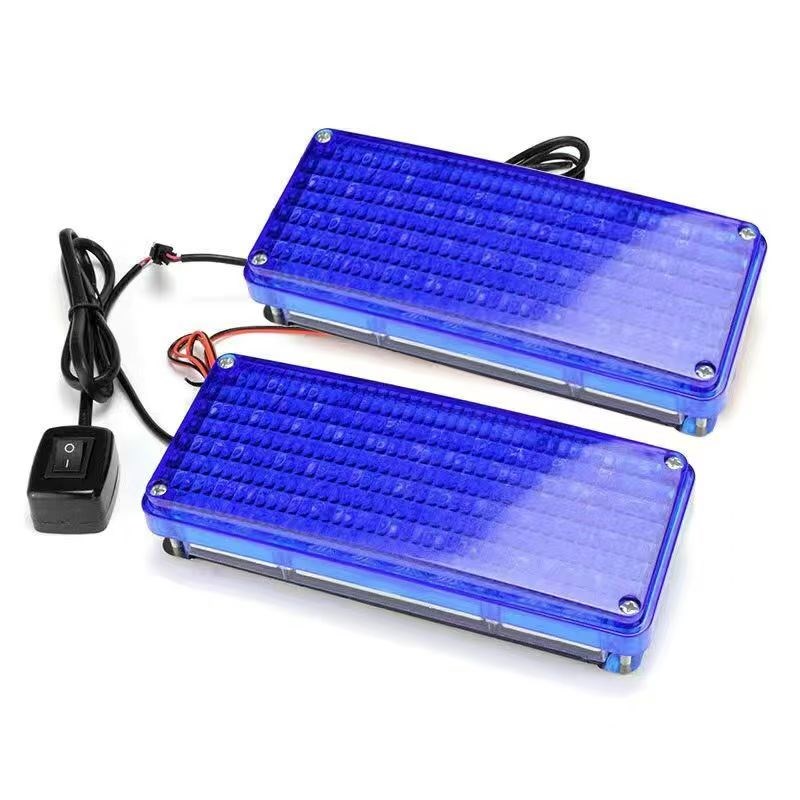 高亮岗亭爆闪灯led警示灯一拖二治安亭双色灯220V12V24V